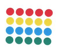 Vaguelly 100Pcs Round Colored Game Chips for Counting and Bingo Acrylic Math Counters for Learning Addition Sorting Patterning Probability Suitable for Home Classroom and Party Use