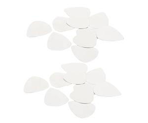 Vaguelly 100pcs Silver Stainless Steel Guitar Picks Thumb Plectrums for Electric Acoustic Bass Guitars Metal Finger Picks for Shredding and