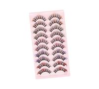 Vaguelly 10pairs Faux Eyelashes Natural Look Flexible and Reusable Eyelash Extensions for and Events for Custom Styles
