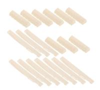 Vaguelly 10pairs Pre-slotted Plastic Guitar Nut Bridge Saddle for Acoustic Guitar String Nut and Saddle Diy Replacement Parts Accessories