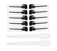 Vaguelly 10pcs 1ml Mini Glass Perfume Sample Bottles Refillable Spray Bottles Essential Oil Sampler Vials Travel Size Fragrance Sample Containers for Cosmetics and Aromatherapy