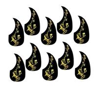 Vaguelly 10pcs Acoustic Guitar Pickguard Scratch Protective Plate for Folk Guitars Crafted from Unique