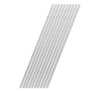 Vaguelly 10pcs Aluminum Rods for Engineering Lab Test and Experiments, Lightweight Silver round Bars High Heat Resistance for Thermal Conductivity and Heat Transfer Demonstrations