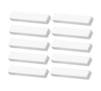 Vaguelly 10pcs Beef Bone Guitar Nuts Precision Crafted Guitar Bone Bridge Nut Blanks Replacement Kit for