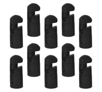 Vaguelly 10Pcs Black Trampoline Pole Caps Plastic Pole Sleeves UV Resistant Snug Fit Sturdy Accessories for Outdoor Use Teens Jump Pro Trampoline Parts