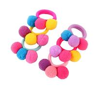 Vaguelly 10pcs Boys and Girls Hair Bands Elastic Hair Ropes Headband Girl Non-metal Soft Stretchy Choices Random Color