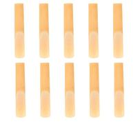 Vaguelly 10pcs Clarinet Reeds Strength 1.0 with Unfiled Cut and Thinner Tip for Easy Play, Reed Material with Plastic Case, Suitable for Beginners and Students during Practice