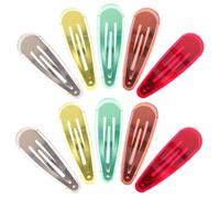 Vaguelly 10pcs Colorful Snap Hair Clips for Teen Hair Accessories Small Cute Hairpins for Birthday Gift Stylish Multi-color