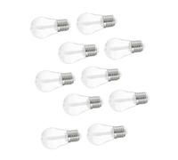 Vaguelly 10pcs Creative Mini Bulb Shaped Lip Gloss Tubes Clear Plastic Cosmetic Containers DIY Refillable Lip Balm Holders for Makeup Samples and Daily Use