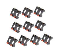 Vaguelly 10pcs D Battery Holder Case for Series Parallel Connections Storage Box for D-cell Batteries Snap-together Design for Voltage Increase in Electrical Circuit Experiments