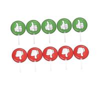 Vaguelly 10pcs Double Sided Classroom Response Paddles Plastic True False Signs for Student Engagement Versatile Teacher Voting Tools for Interactive Learning Activities