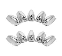 Vaguelly 10pcs Electroplated Snare Drum Lugs Triangle Bracket Metal Replacement Parts for Tom Bass Drum Stand Hardware with Shock Absorption and Quick Mounting for Professional Percussion