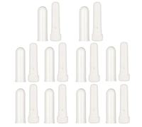 Vaguelly 10pcs Empty Inhalers Refillable Aromatherapy Plastic Tubes White on The Go Sinus Relief