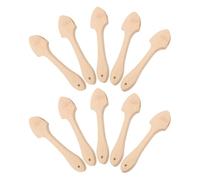 Vaguelly 10pcs Fan Handles: Traditional Chinese Wedding Bride Graduation Church Hand Fan Making Sticks Craft Wooden Sticks Material for DIY Crafting Supplies