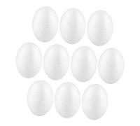 Vaguelly 10pcs Foam Chicken Coop Eggs DIY Hand Paintable Simulation Egg Decorations for Easter Crafts and Party Centerpieces Soft Squeeze Foam Models for Creative Art Projects