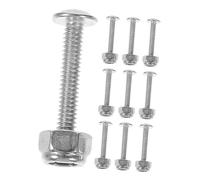 Vaguelly 10pcs Foosball Table Fixation Screws and Metal Nuts, Professional Replacement Hardware for Foosball Machine Stability and Table Football Maintenance Accessories