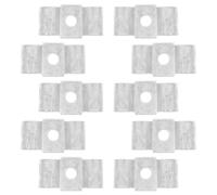 Vaguelly 10pcs Galvanized Metal Saddle Clips for Industrial Flooring Type Grating Clamps for Spacing Heavy-Duty Grating Clips for Mezzanine Walkways Stair Treads Fence Panels Installation