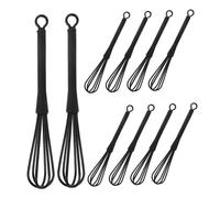 Vaguelly 10pcs Hair Color Mixing Whisk Semi Automatic Plastic Handheld Mixer for Salon and Barber Use Easy to Clean Durable Hair Dye Stirring Tool for Professional Coloring and Kitchen