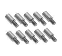 Vaguelly 10pcs Joystick Shaft Extender for Gaming Controllers, 1.5cm Length Increase with Iron Silver Plated Material and Screw Thread Design, for Fighting Games and Player Joystick