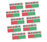 Vaguelly 10pcs Kalimba Note Stickers Adhesive Thumb Piano Stickers for Beginners Easy Recognition for Learning High Adhesion No Damage for Adults