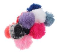 Vaguelly 10pcs Lapel Microphone Windscreen Covers, Furry Protective Mic Wind Muff Set with 0.5 Elastic Bands, Microphone Protective Covers for Outdoor Interview and Recording