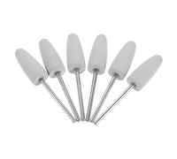 Vaguelly 10pcs Nail Drill Bits Set Soft Silicone Rubber Polishers Gentle Cuticle Remover Buffing Nail Drill Bit for Russian Japanese Manicure Home Salon Use