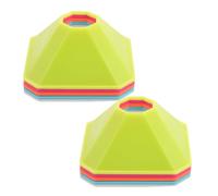 Vaguelly 10pcs Octagonal Football Training Marker Cones for Soccer and Basketball Workouts, Lightweight Portable Sturdy Plastic Sports Drill Cones for Agility Training