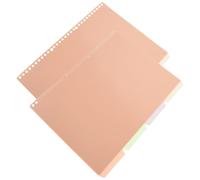 Vaguelly 10pcs Paper Binder Dividers Notebook Tab Dividers for Draft Notebooks Browsing and Indexing