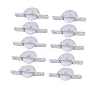Vaguelly 10pcs Plastic Window Door Wheels Closet Track Pulleys Smooth Sliding for Wardrobe Cabinet Sliding Doors Easy Installation