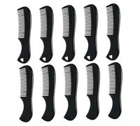 Vaguelly 10pcs Pocket Beard Comb for Men Fine Teeth Mustache and Hair Styling Combs with Anti-skid Design Smooth Rounded Edges for Comfortable Grooming and Even Oil Distribution
