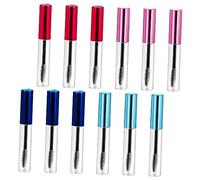 Vaguelly 10pcs Portable Mascara Bottles for DIY Cosmetics Empty Eyebrow Dye Tubes Tightly Sealed Travel Containers for Makeup Tools Mixed Colors