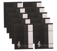 Vaguelly 10pcs Portable Music Notebook for Musicians Creative Blank Staff Book for Music Composition for Guitar and Piano Practice