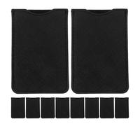 Vaguelly 10pcs PU Leather Tweezer Cover Lash Tweezer Holder Protective Storage Pouch for Travel Makeup Tools Organizer Comb and Scissor Case