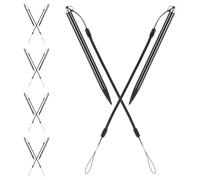 Vaguelly 10pcs Resistive Touch Screen Stylus Pen with Spring Rope, Hard-tip Stylus for Tablet and Display, Anti-lost Drawing Pen Suitable for Office, Teaching, and Home Use