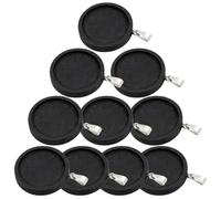 Vaguelly 10pcs round Shape Bezel Wooden Trays for Jewelry Making Accessories, Multipurpose Hanging Pendant Charm with Simple Style Design, Decorative and Delicate DIY Pendant Trays