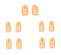 Vaguelly 10pcs Silicone Finger Cots for Nail Art Manicure Fake Finger Tips Protector for UV Gel Nails and Accessories