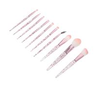 Vaguelly 10pcs Sparkle Eye Makeup Brush Set Glitter Blush Eyeshadow and Eyebrow Brushes for Teens and Women Soft Bristles for Precise Application and Stunning Results