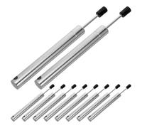 Vaguelly 10pcs Trash Chute Door Closers with Gas Piston Dampers for Laundry and Garbage Intake Doors, Stainless Steel and Plastic Construction, Silent Operation, Easy Maintenance, Suitable