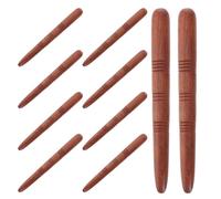Vaguelly 10pcs Wood Acupoint Massage Sticks for Full Body Relaxation Portable Manual Trigger Point Release Tool with Ergonomic Curves for Hand, Feet, Back, Suitable for Office and Travel