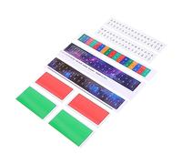 Vaguelly 10sets Thumb Piano Note Decals Beginner-friendly Keyboard Stickers for and Practice Removable and Residue Teaching Tool for Music Enthusiasts Random Style