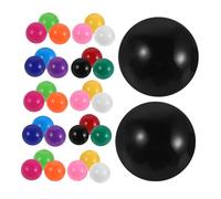Vaguelly 120pcs Solid Color Balls for Chinese Checkers Marble Run Replacement Portable Educational for Math Learning and Counting Skills
