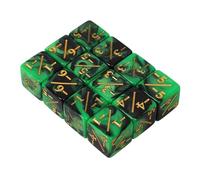 Vaguelly 12Pcs Board Game Dice Sided Numerals Game Props for Parties Home and Bars and Fun Game Dice for Math and Board Games
