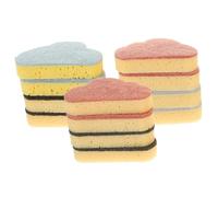Vaguelly 12pcs Cloud Shaped Cleaning Sponge Kitchen Creative Sponge for Dish Cup Bowl Desktop Practical Home Each Has