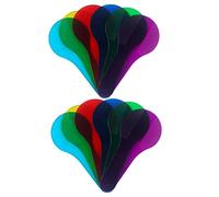 Vaguelly 12pcs Color Mixing Paddle Translucent Color Filter Boards Educational Resources for Science Experiments and Optical Physics