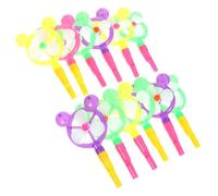 Vaguelly 12pcs Colorful Windmill Whistle for Party Favours Plastic Whistling Gadget with Creative Pinwheel Design Safe Outdoor Games Accessories for Birthday Celebrations and Family Fun