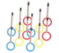 Vaguelly 12pcs Detachable Safety Walking Rope with Round Handles and Plastic Rings for Anti-Lost Group Leash for Classroom Outdoor Transition and Crowd Control