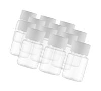 Vaguelly 12pcs Dispensing Bottles Empty Caps Plastic Medicine Container Bottles Cap for Pills Medicine Container Lid Empty Jars Lids for Travel Home Use