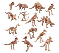 Vaguelly 12pcs Educational Dinosaur Skeleton Realistic Simulation Models for Creative Play and Birthday Party Decorations