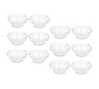 Vaguelly 12pcs Glass Facial Mask Bowls Essential Oil Mixing Bowls Spa Beauty Salon Diy Face Mask Set