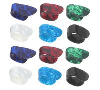 Vaguelly 12pcs Medium Thumb Picks Guitar Harp Banjo Ukulele Acoustic Fingerstyle Celluloid Thin Plectrum for Guitarists